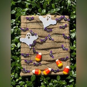 Light Up Handmade Halloween Wall Hanging Room Decor Battery Operated Spooky